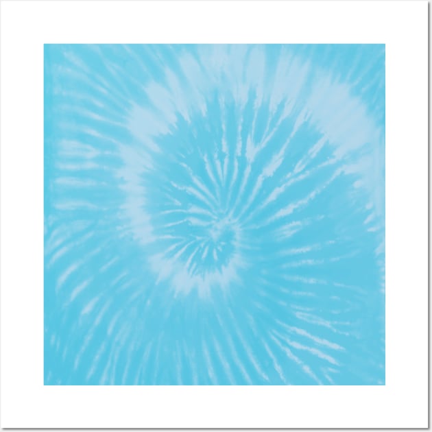 Blue Tie Dye Wall Art by RoserinArt